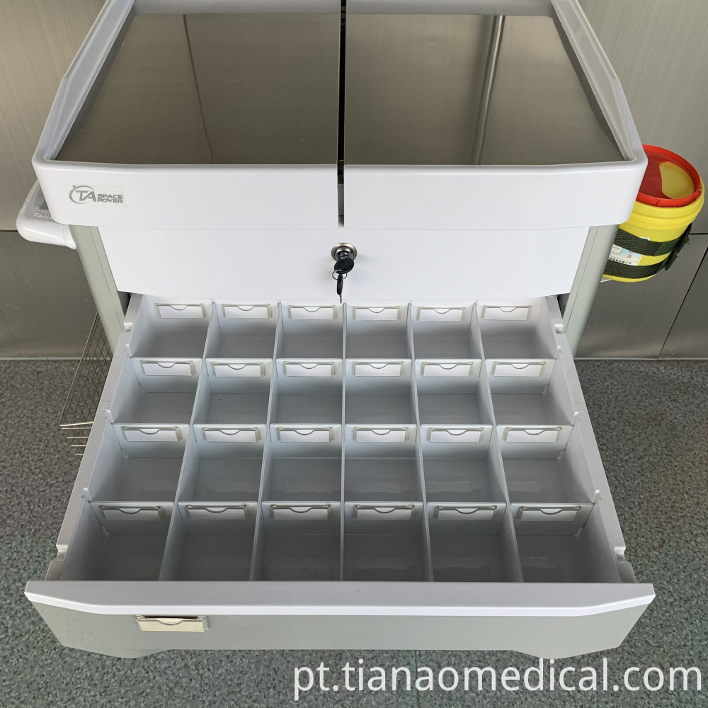 Trole colorido do tratamento do hospital Hospital Colorful Treatment Trolley
